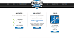 Desktop Screenshot of nicholsonautobody.com